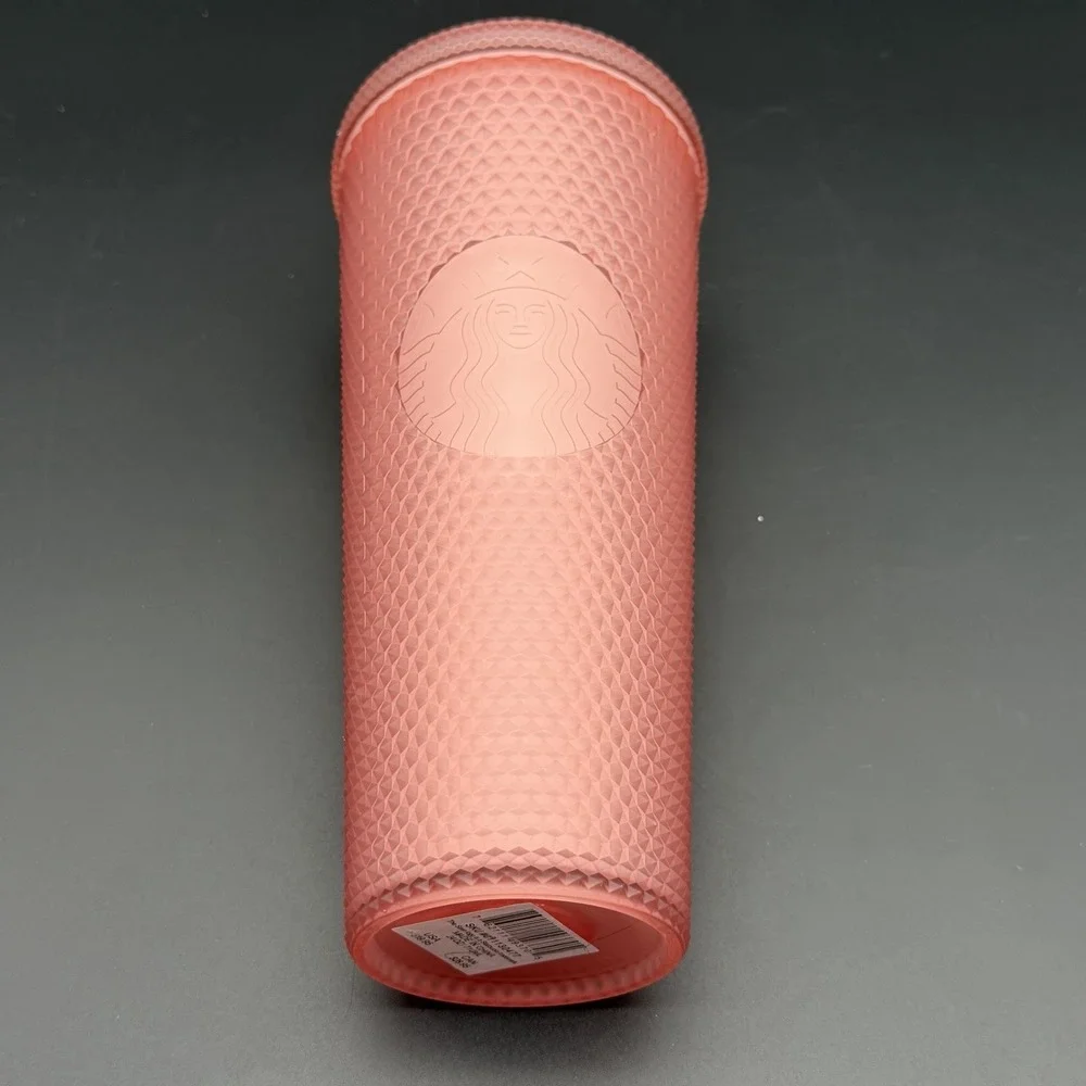 Starbucks Retired Valentines Tumbler Cold Cup Studded Pink Venti 24‎ Oz